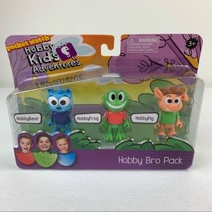 Pocket Watch Hobby Kids Adventures Hobby Bro Pack Collectible Figure Set 3-Pack